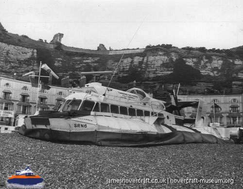 SRN6 with Townsend -  (credit: The <a href='http://www.hovercraft-museum.org/' target='_blank'>Hovercraft Museum Trust</a>).
